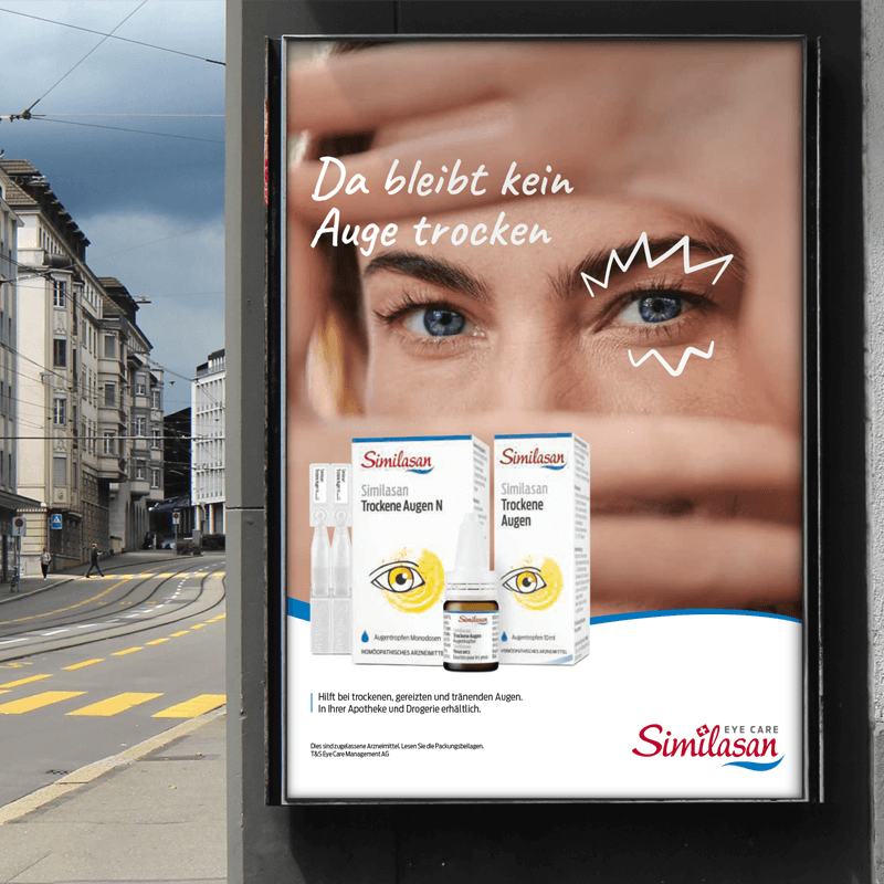 Trockene Augen-Kampagne für Similasan – Streuplan Zürich