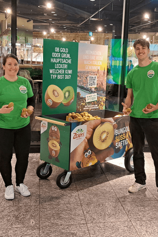 Promotoren beim Kiwi Sampling von Zespri